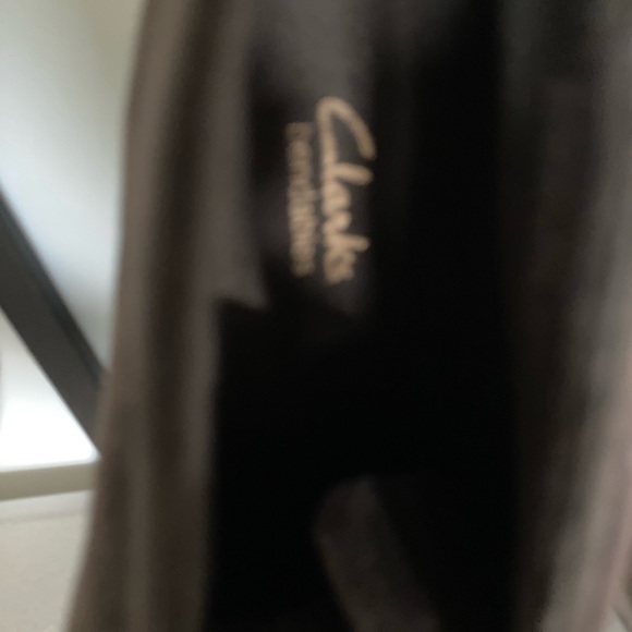 CLARKS suede wedge tie up ankle boot - Picture 4 of 4